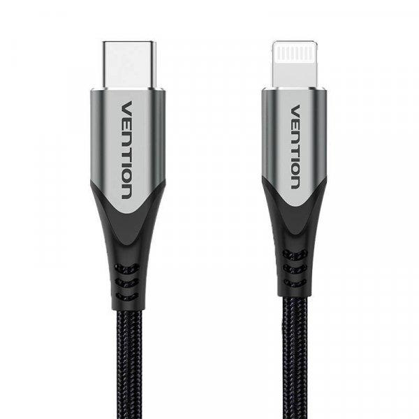 Vention TACHH 2m USB 2.0-Lightning kábel (szürke)