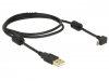 DeLock Cable USB-A male > USB micro-B male angled 90 up/