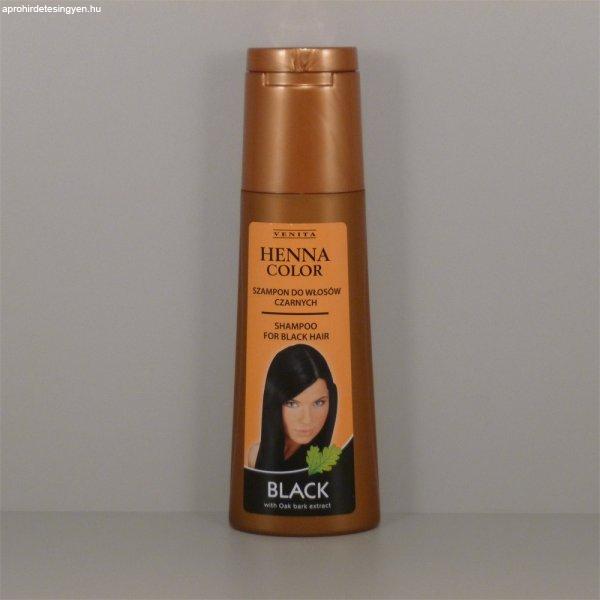 Henna Color hajsampon fekete árnyalatú hajra 250 ml