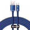Baseus Crystal Shine USB USB-C Cable 100W 2m Blue