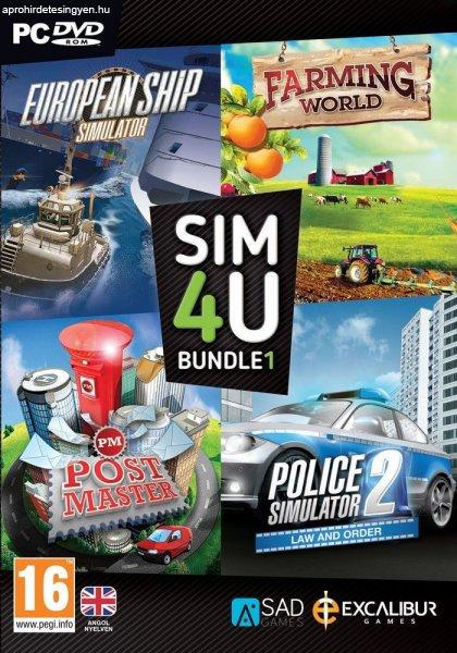 Excalibur SIM4U Bundle 1 - European Ship Simulator, Farming World, Post Master,
Police Simulator 2 (PC)
