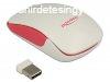 DeLock Optical 3-button mini mouse 2.4 GHz wireless White/Re