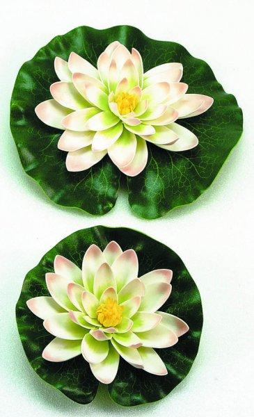 Selyemvirág,tavirózsa 14cm fehér