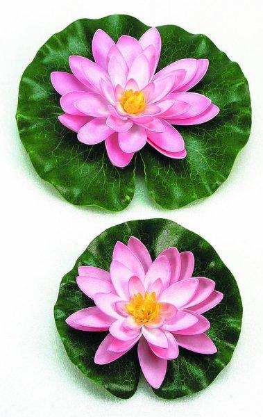 Selyemvirág,tavirózsa 14cm pink