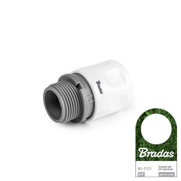 Bradas White Line WL-2121 külső menetes gyorscsatlakozó 3/4"