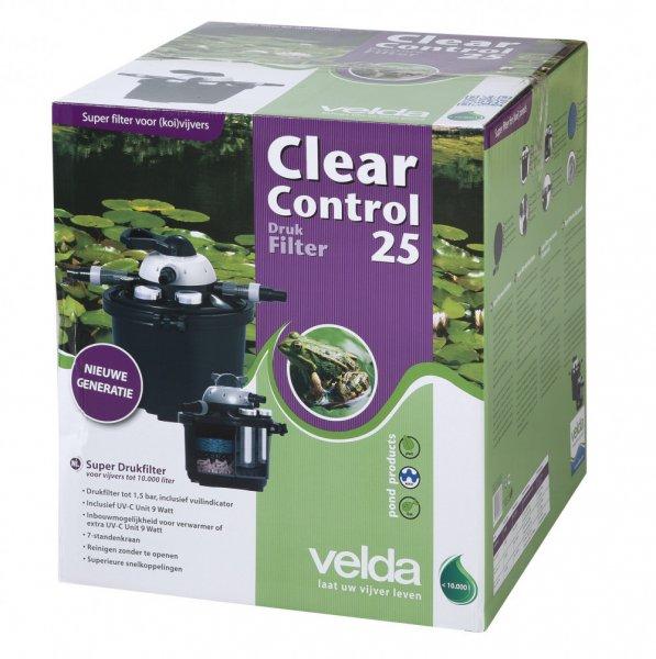 Clear Control 25 nyomás alatti szűrő 9 wattos UVC-vel