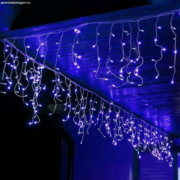 Fényfüggöny távirányítóval, 300 LED, 12m, kék