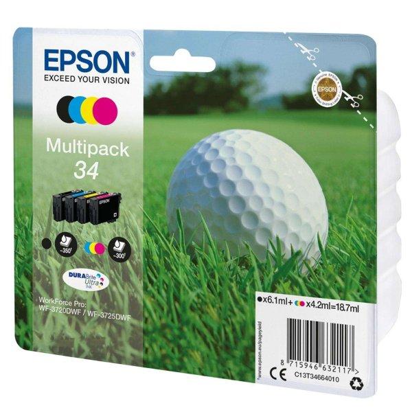 Epson 34 Golf ball Multipack (18,7 ml) 4 színes eredeti tintakazetták