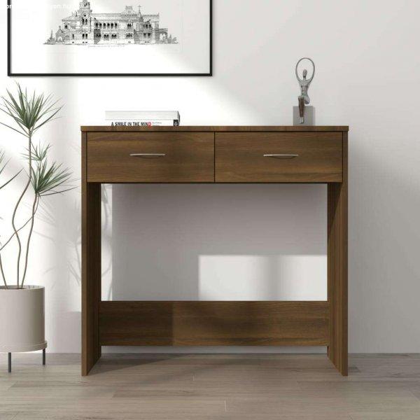 vidaXL barna tölgy színű szerelt fa íróasztal 80x40x75 cm