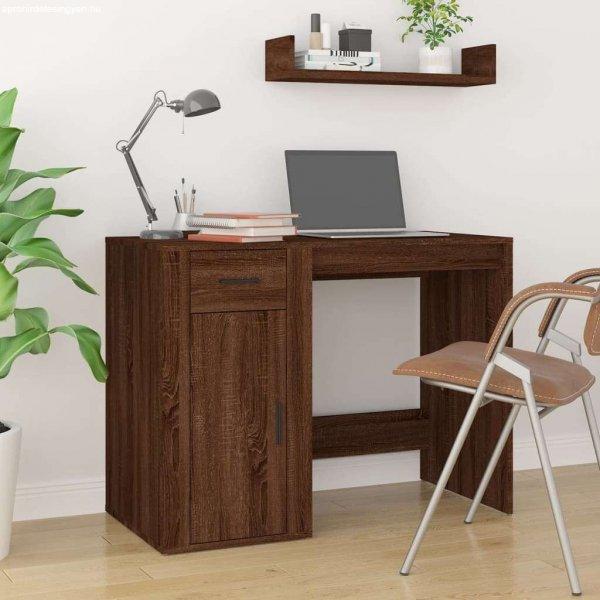 vidaXL barna tölgy színű szerelt fa íróasztal 100x49x75 cm