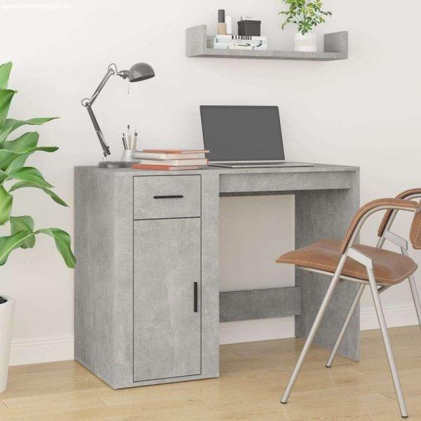 vidaXL betonszürke színű szerelt fa íróasztal 100x49x75 cm