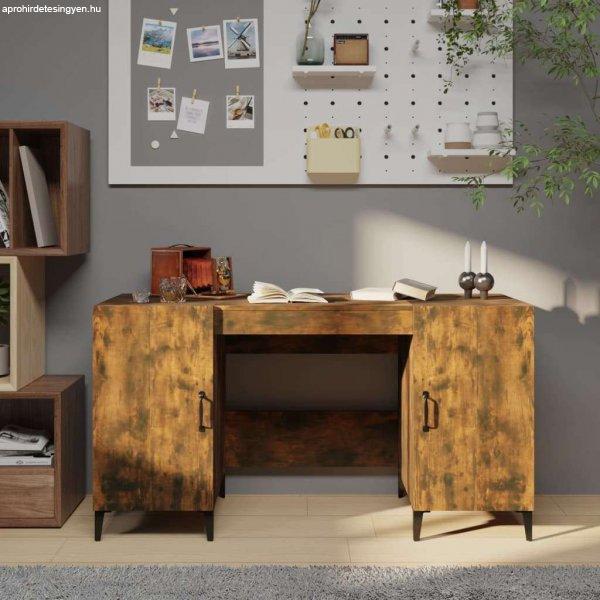 vidaXL füstös tölgy színű szerelt fa íróasztal 140 x 50 x 75 cm