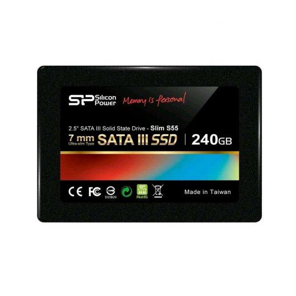 Silicon Power 240GB SSD-SATAIII TLC S55 meghajtó