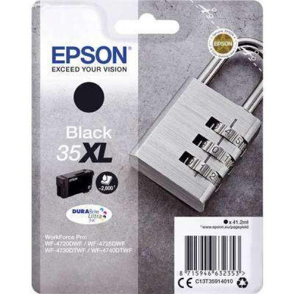 Epson Tinta T3591, 35XL Eredeti Fekete C13T35914010