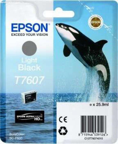 Epson T7607 Tintapatron Light Bk 25,9ml , C13T76074010