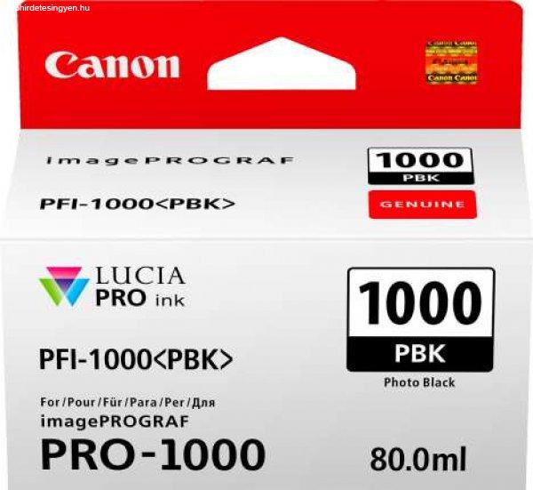 Canon PFI-1000PBK tintakazetta Fotó fekete