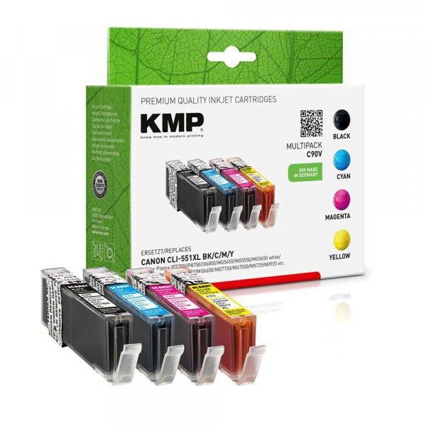 KMP (Canon CLI-551) Tintapatron Multipack - Chipes