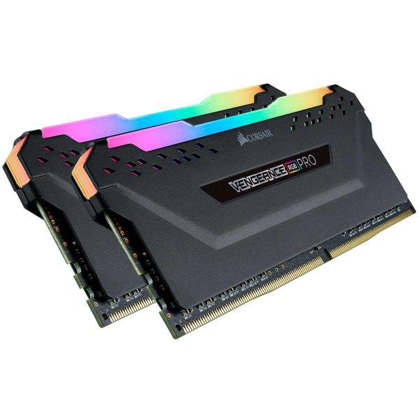 Corsair 32GB /3200 Vengeance RGB Pro Black DDR4 RAM KIT (2x16GB)