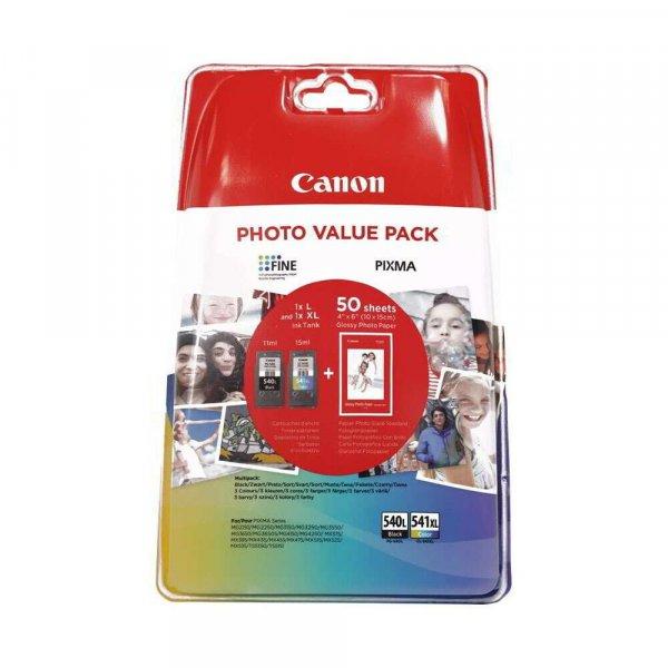 Canon PG-540L / CL-541XL Eredeti Tintapatron Multipack + GP501 Fotópapír
(50db)
