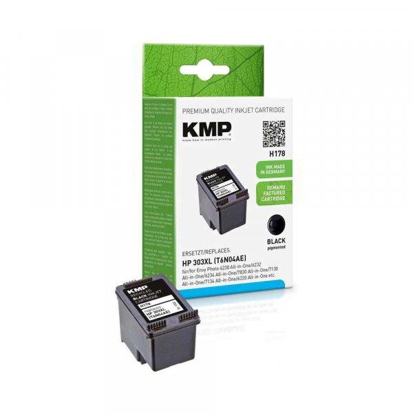 KMP (HP T6N04AE 303XL) Tintapatron Fekete