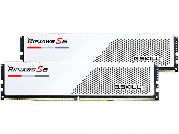 G.Skill 64GB / 5600 Ripjaws S5 White DDR5 RAM KIT (2x32GB) (CL28)
