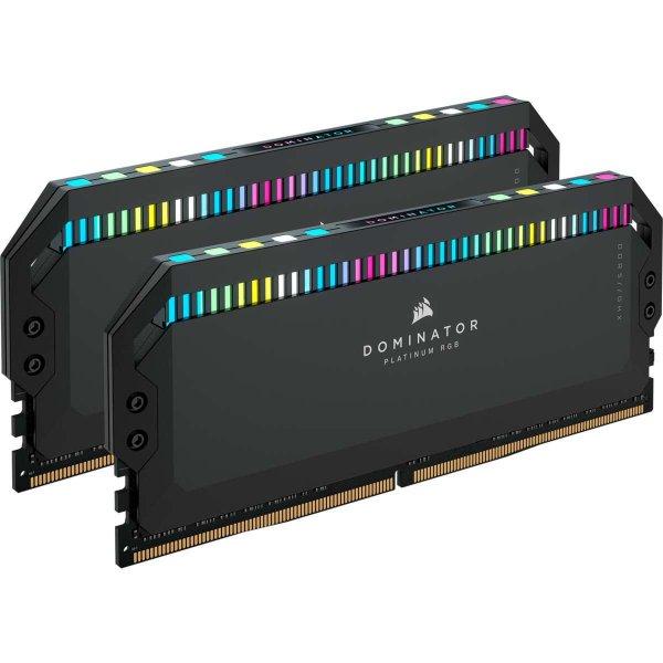 Corsair 32GB / 6200 Dominator Platinum RGB Black DDR5 RAM KIT (2x16GB)