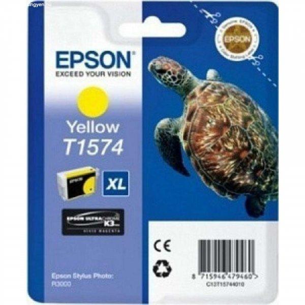 Epson T1574 Yellow tintapatron eredeti C13T15744010 Teknős