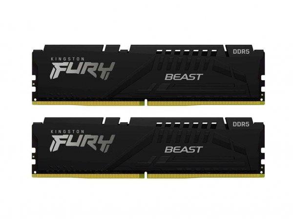 16GB 5600MHz DDR5 RAM Kingston Fury Beast CL40 (2x8GB) (KF556C40BBK2-16)
