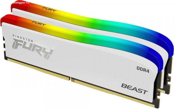 32GB 3200MHz DDR4 RAM Kingston Fury Beast White RGB SE CL16 (2x16GB)
(KF432C16BWAK2/32)