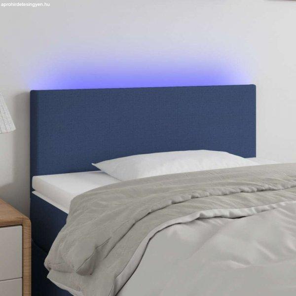 vidaXL kék szövet LED-es fejtámla 80 x 5 x 78/88 cm