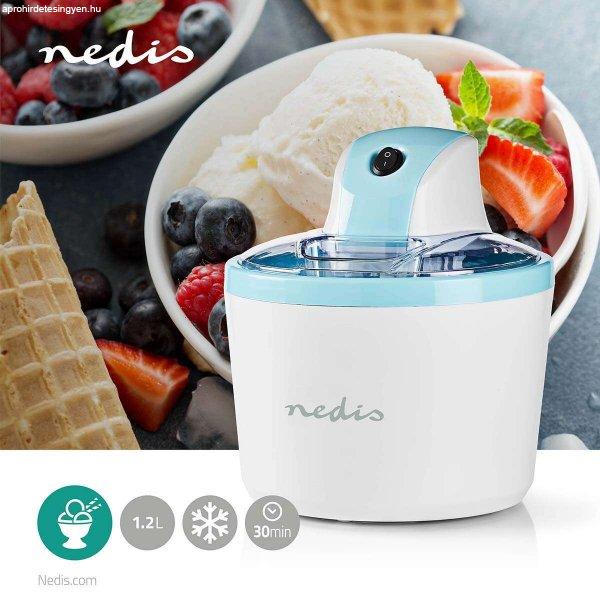Nedis fagylalt készítő gép, Jégkrém készítő  1.2 l | Fehér / Kék |
Alumínium / Műanyag