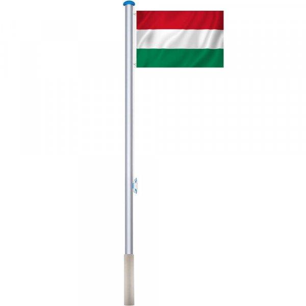 Timeless Tools Zászlótartó rúd kétoldalas 90x150cm magyar zászlóval