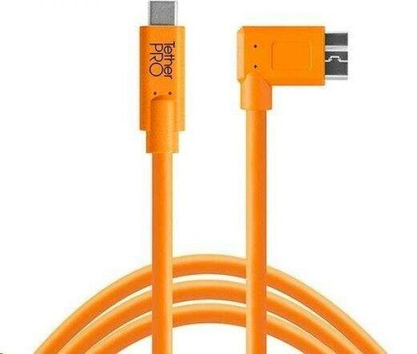 Tether Tools TetherPro USB-C -> 3.0 Micro-B 90fok 4.6m kábel narancssárga
(CUC33R15-ORG)