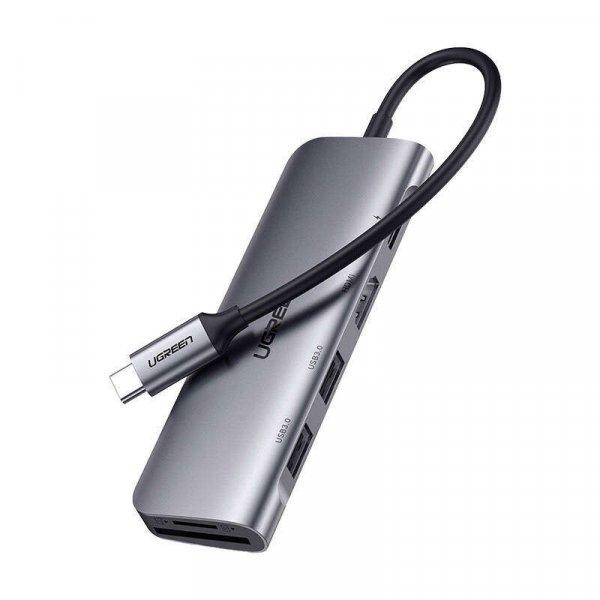 Adapter HUB UGREEN CM195 USB-C HDMI-re, 2x USB-A 3.0, SD/TF, PD