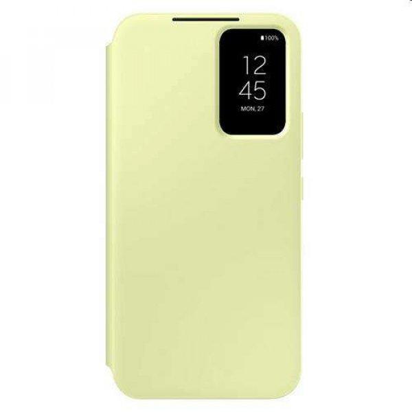 SAMSUNG Galaxy A34 5G (SM-A346), Smart View Cover ablakos mobiltok, Lime zöld
