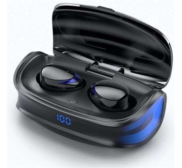 DEVIA JOY A9 bluetooth fülhallgató SZTEREO (v5.0, TWS, mikrofon, zajszűrő,
LED kijelző + töltőtok) FEKETE