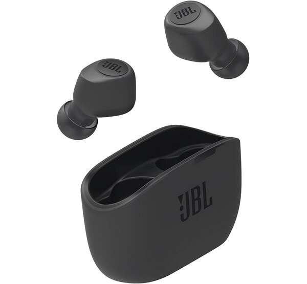 JBL WAVE 100 bluetooth fülhallgató SZTEREO (v5.0, TWS, extra mini +
töltőtok) FEKETE