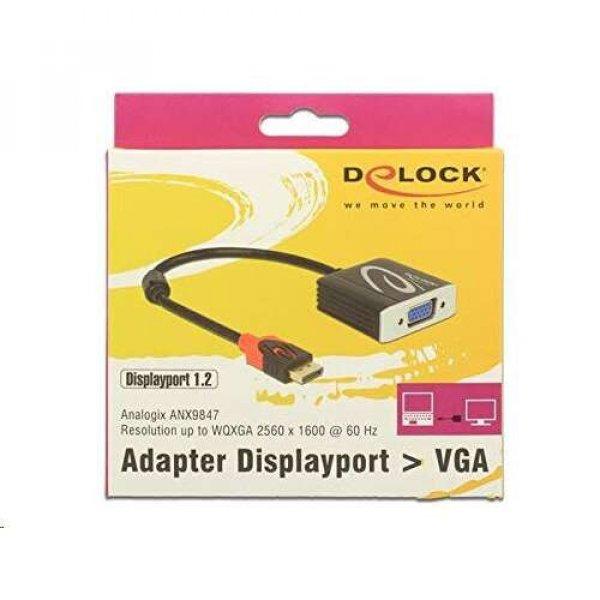 Delock 62967 Adapter Displayport 1.2-dugós csatlakozó >
VGA-csatlakozóhüvely, fekete (DL62967)