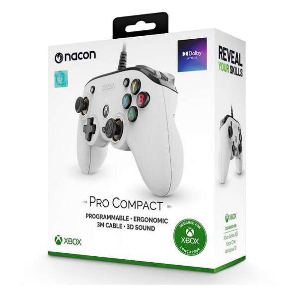 BigBen 2807147 Nacon Pro Compact Xbox Series/One/PC, USB Fehér-Fekete
kontroller