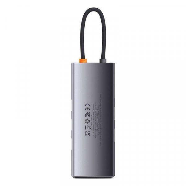 Baseus Metal Gleam Series 7 az 1-ben hub elosztó, USB-C - 3x USB 3.0 + 2x HDMI
+ USB-C PD + Ethernet RJ45