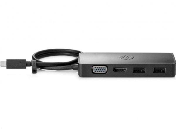 HP USB-C Travel Hub G2 notebook dokkoló fekete (7PJ38AA)
