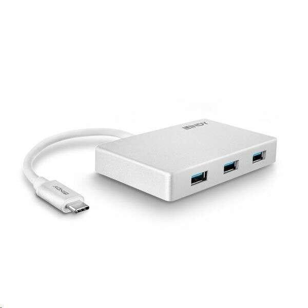 Lindy USB 3.1 Type C - 3 Port USB 3.0 hub fehér