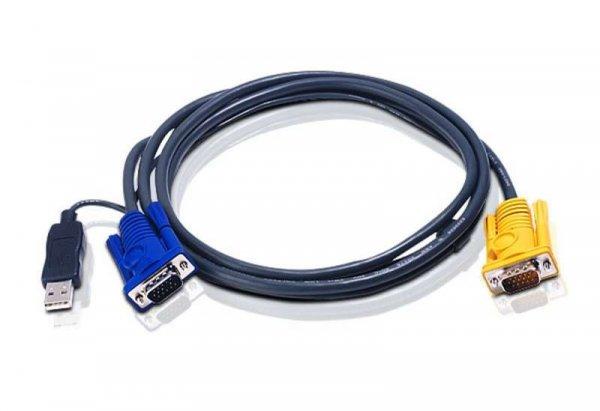 Aten 2L-5206UP USB-VGA KVM kábel - 6m