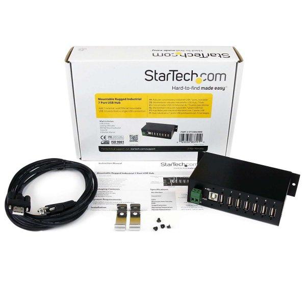 StarTech ST7200USBM USB 2.0 HUB (7 port) Fekete