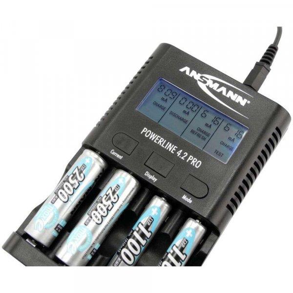 Ansmann Powerline 4.2 Pro 4x AA/AAA NiMH Akkumulátor Töltő + USB töltő
bármilyen mobileszköz töltéséhez