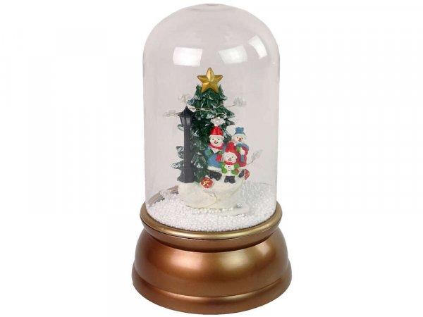 Karácsonyi üvegdísz hóemberek karácsonyfa arany dekoráció 12644