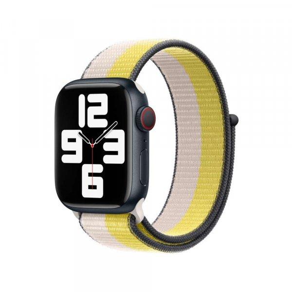 Apple Watch S7 Gyári Műanyag szíj 41mm - Zabtej/Halványsárga