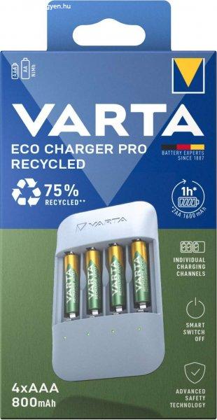 Varta Eco 4x AA/AAA NiMH Akkumulátor töltő + 4db elem (4x AAA - 800mAh)