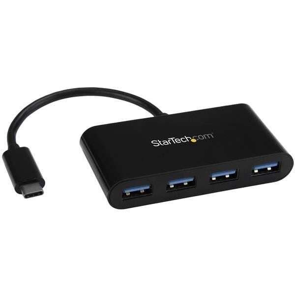 StarTech.com USB Type C 4 portos USB 3.0 Hub fekete (HB30C4AB)