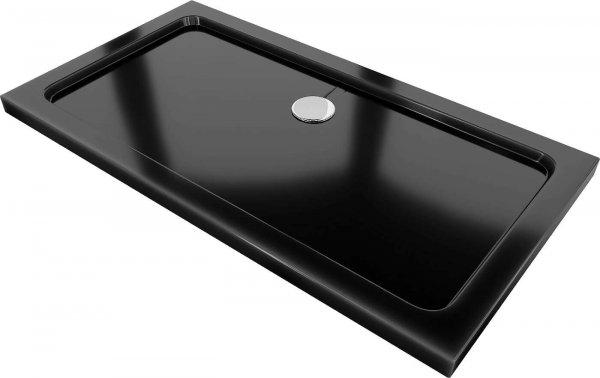 Mexen Slim Akril masszív zuhanytálca    120 x 70 cm,fekete + Ajándék szifon
króm - 40707012 Akril zuhanytálca